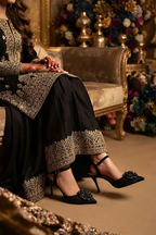 Bridal Court Shoes Black 0450196