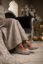 Bridal Court Shoes Silver 0450178