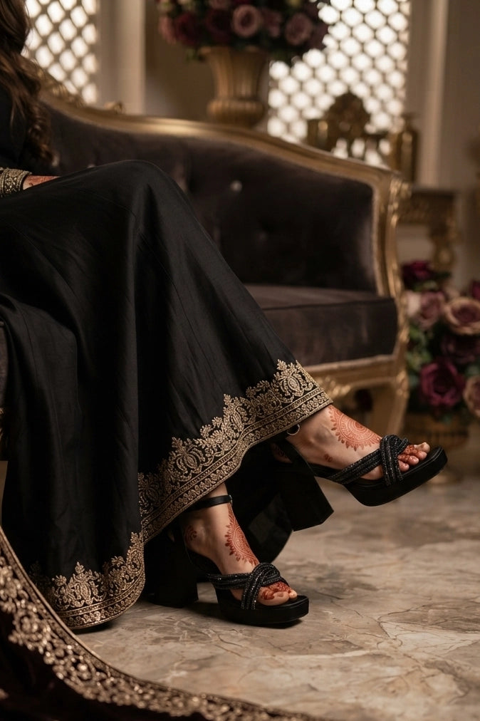 Bridal Sandal Black 0421546