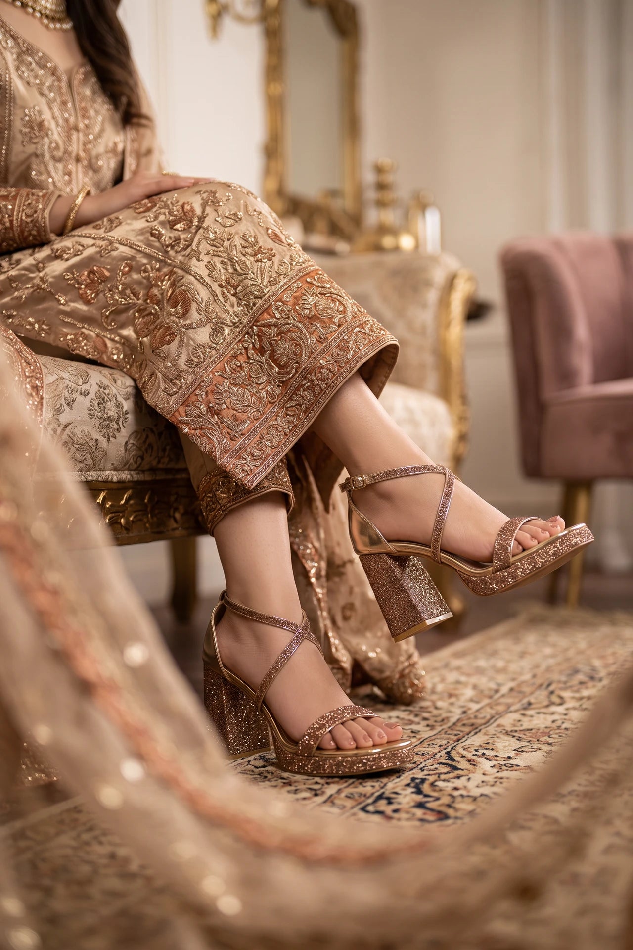 Bridal Sandal Golden 0421662