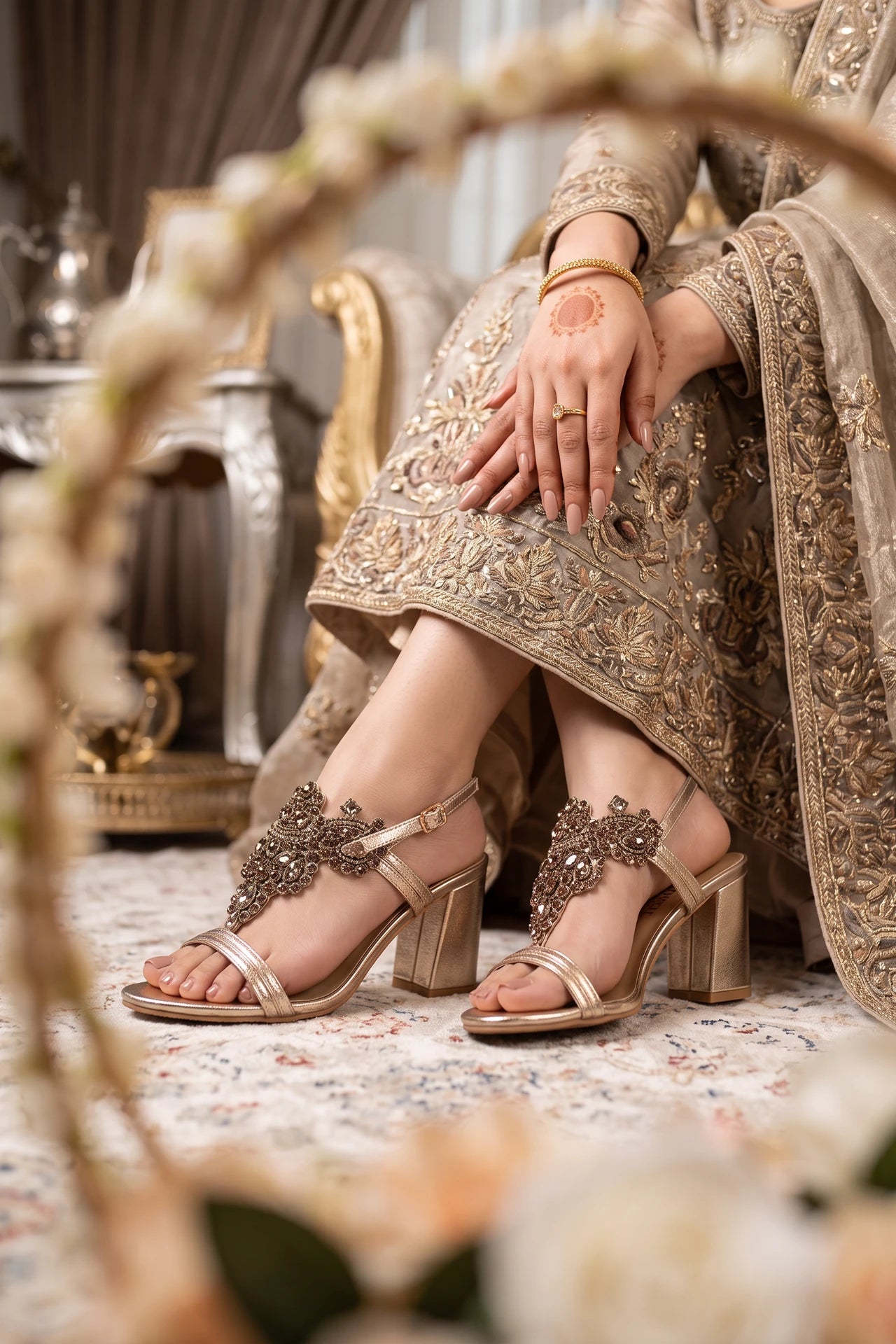 Bridal Sandal Golden 0421673