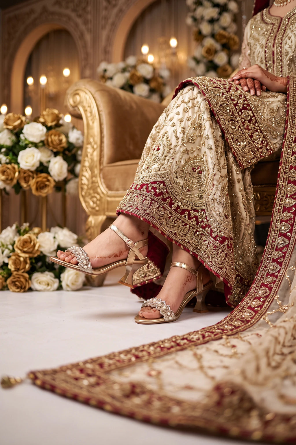 Bridal Sandal Golden 0421705
