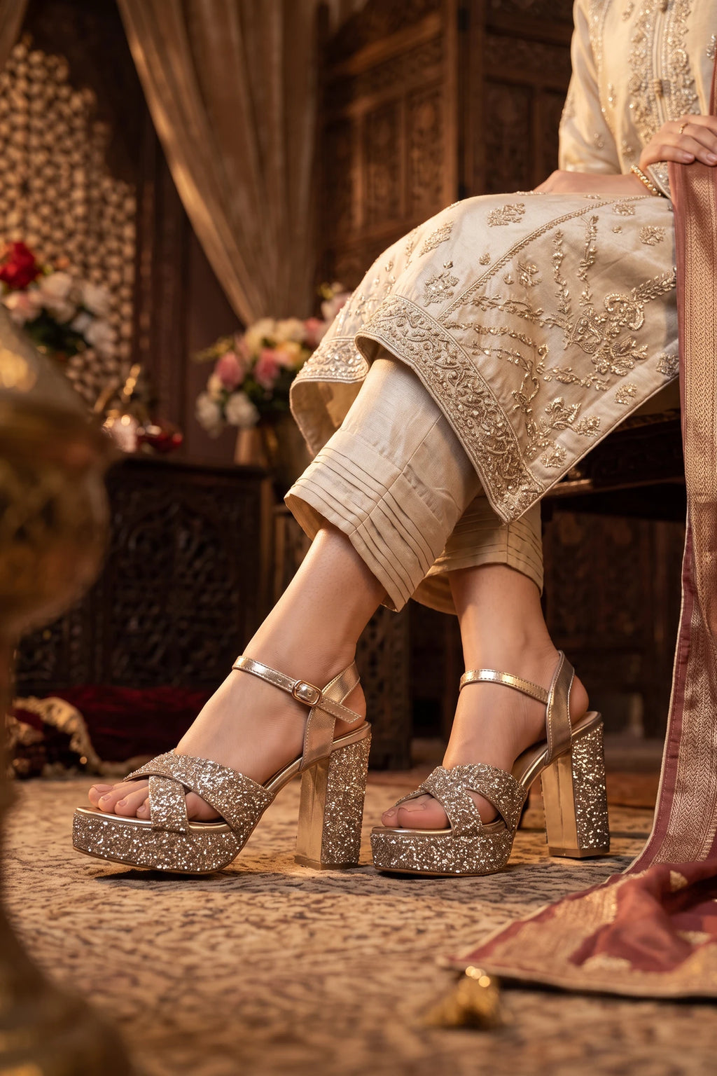 Bridal Sandal Golden 0421834