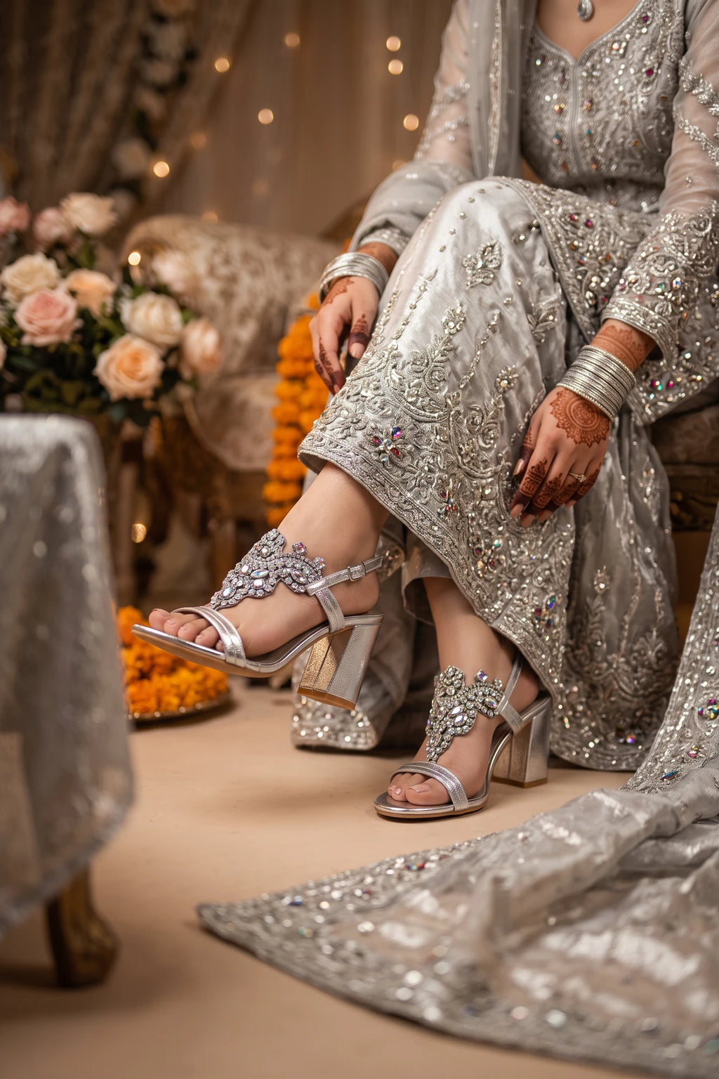 Bridal Sandal Silver 0421673