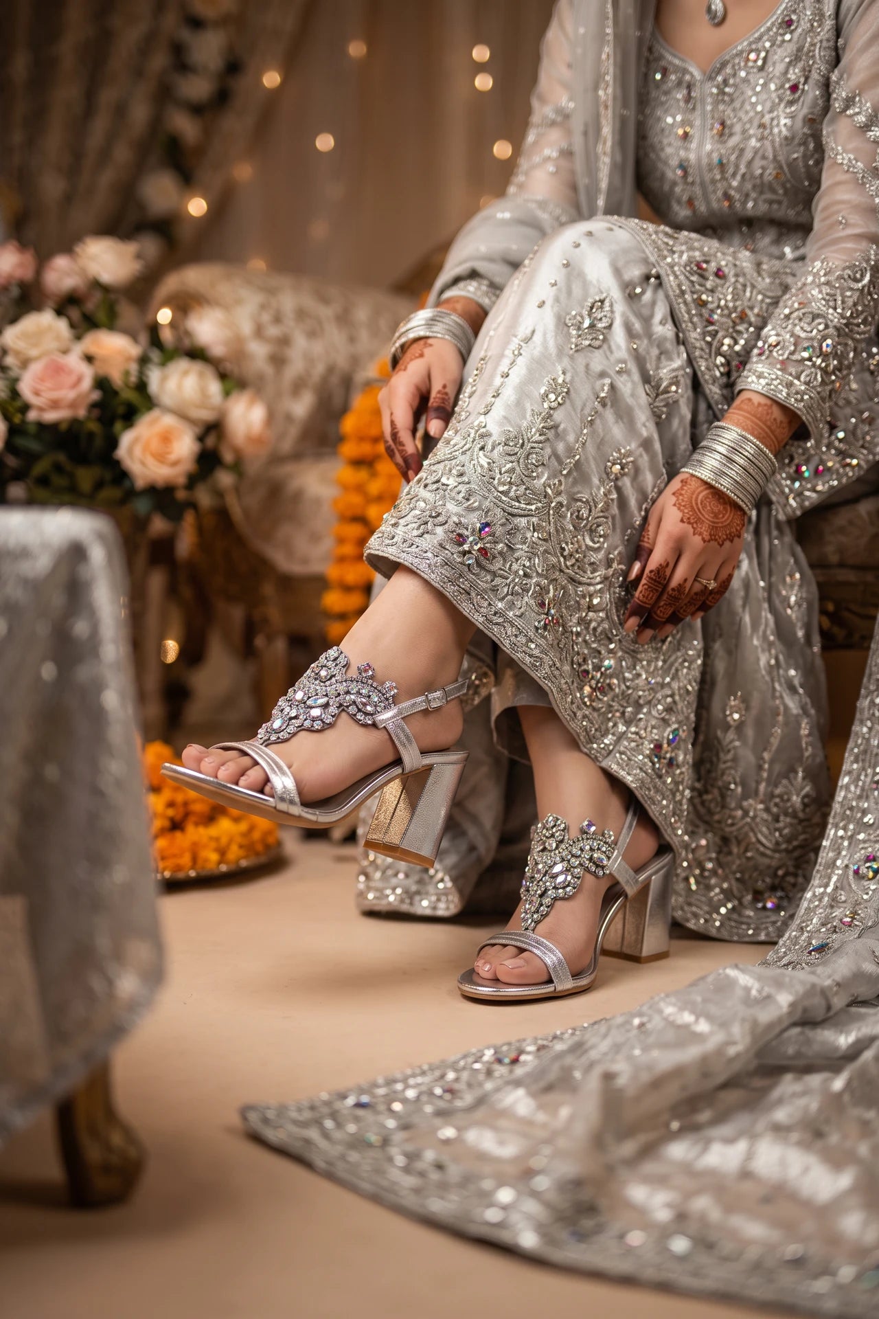 Bridal Sandal Silver 0421673