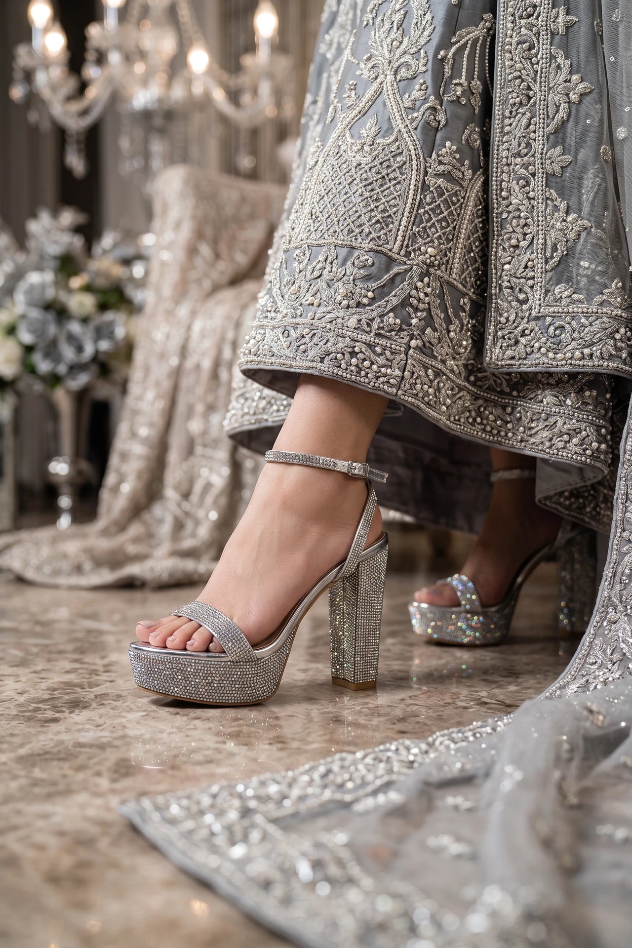 Bridal Sandal Silver 0421677