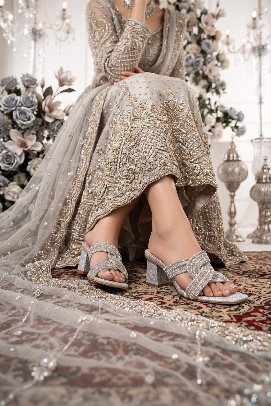 Bridal Slipper Silver 0411652