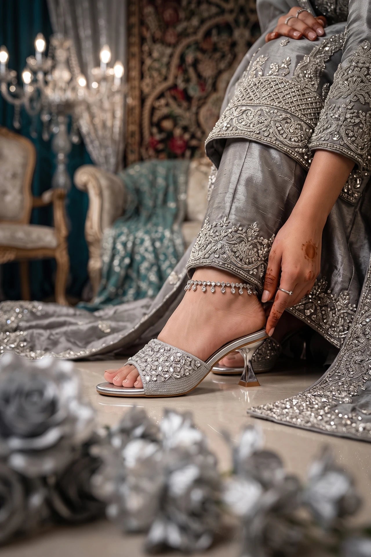 Bridal Slipper Silver 0413477