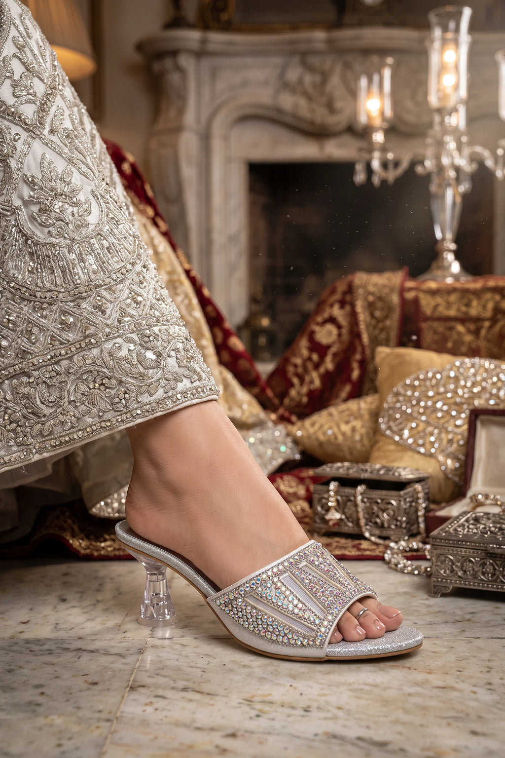 Bridal Slipper Silver 0413766