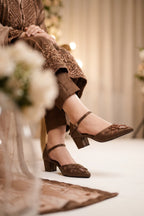 Bridal Court Shoes Brown 0450051