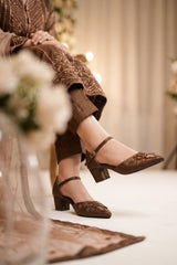 Bridal Court Shoes Brown 0450051