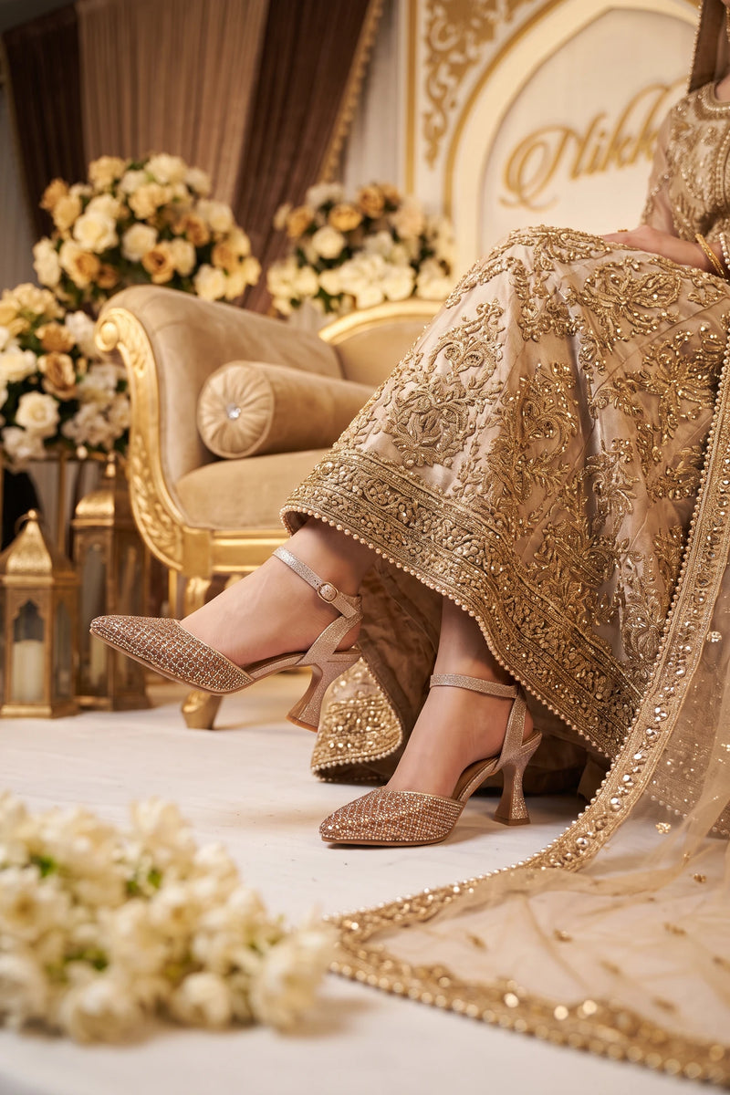 Bridal Court Shoes Golden 0450147