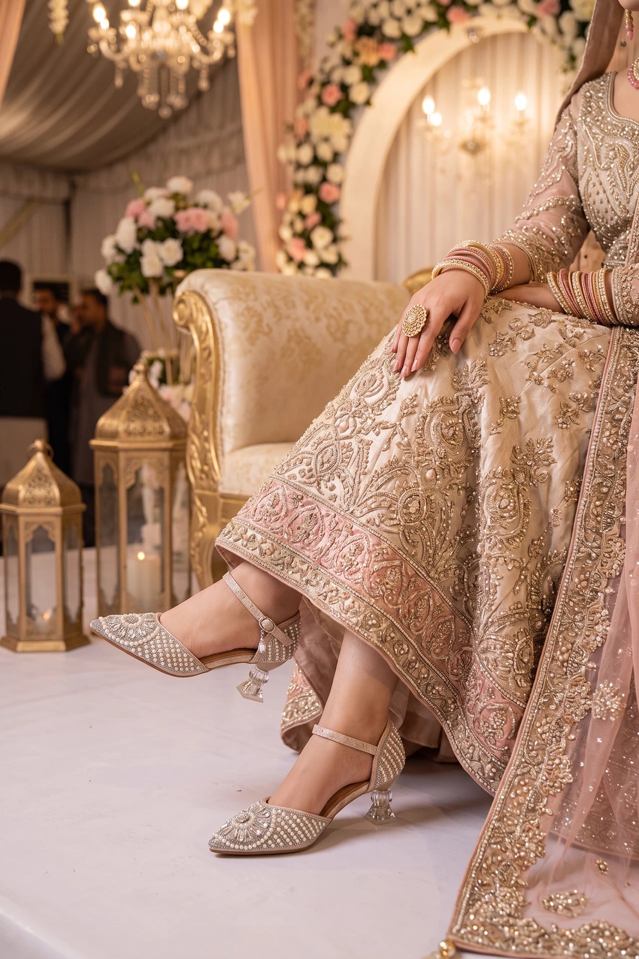 Bridal Court Shoes Golden 0450175