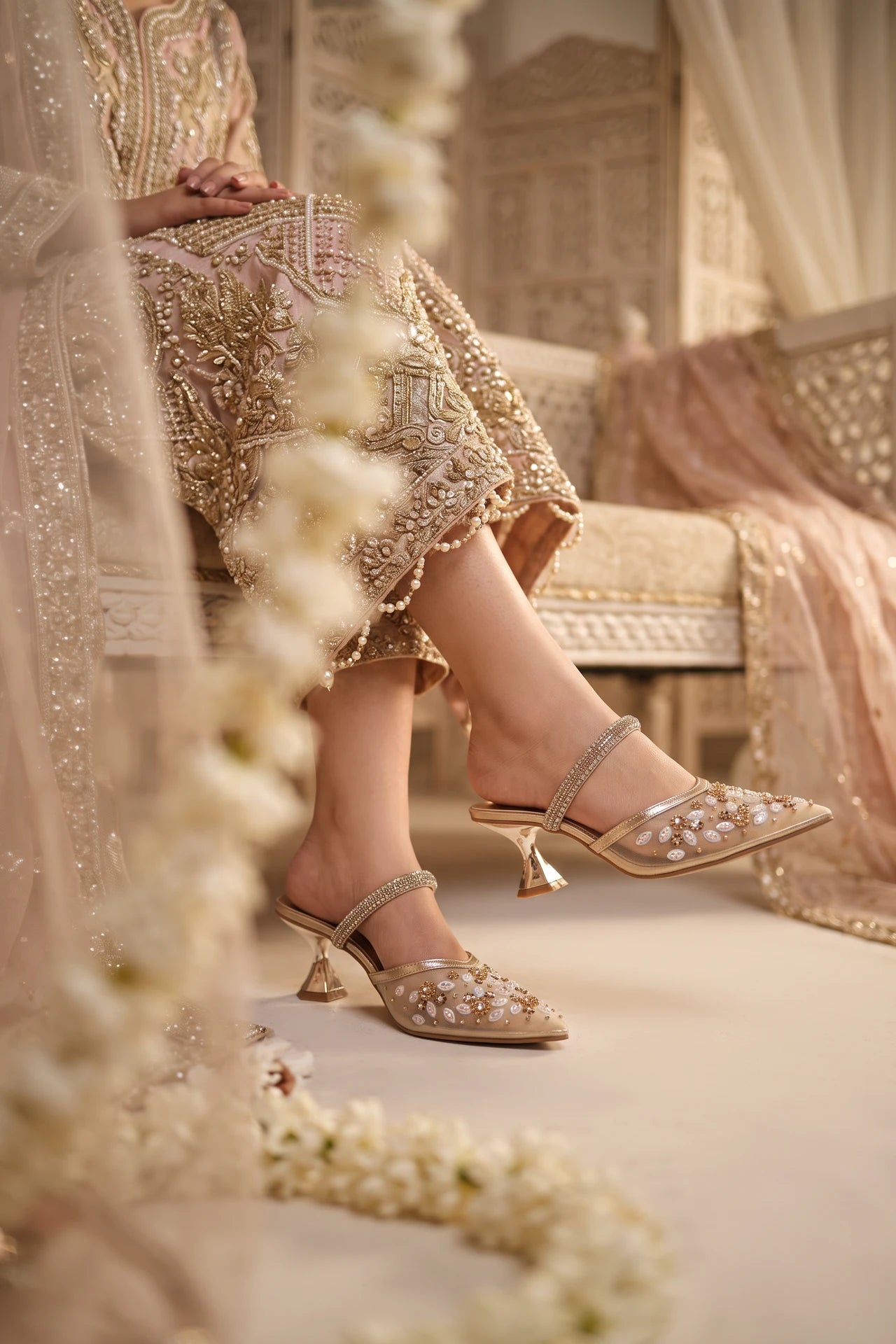 Bridal Court Shoes Golden 0450184