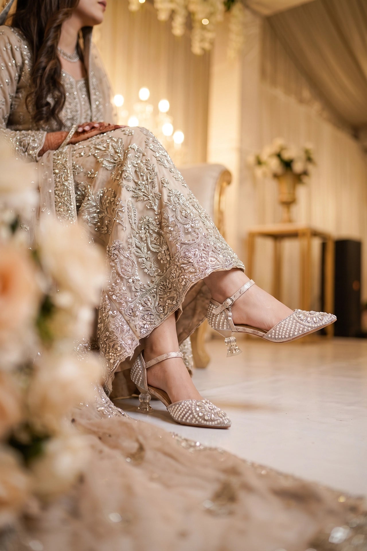 Bridal Court Shoes Golden 0450185
