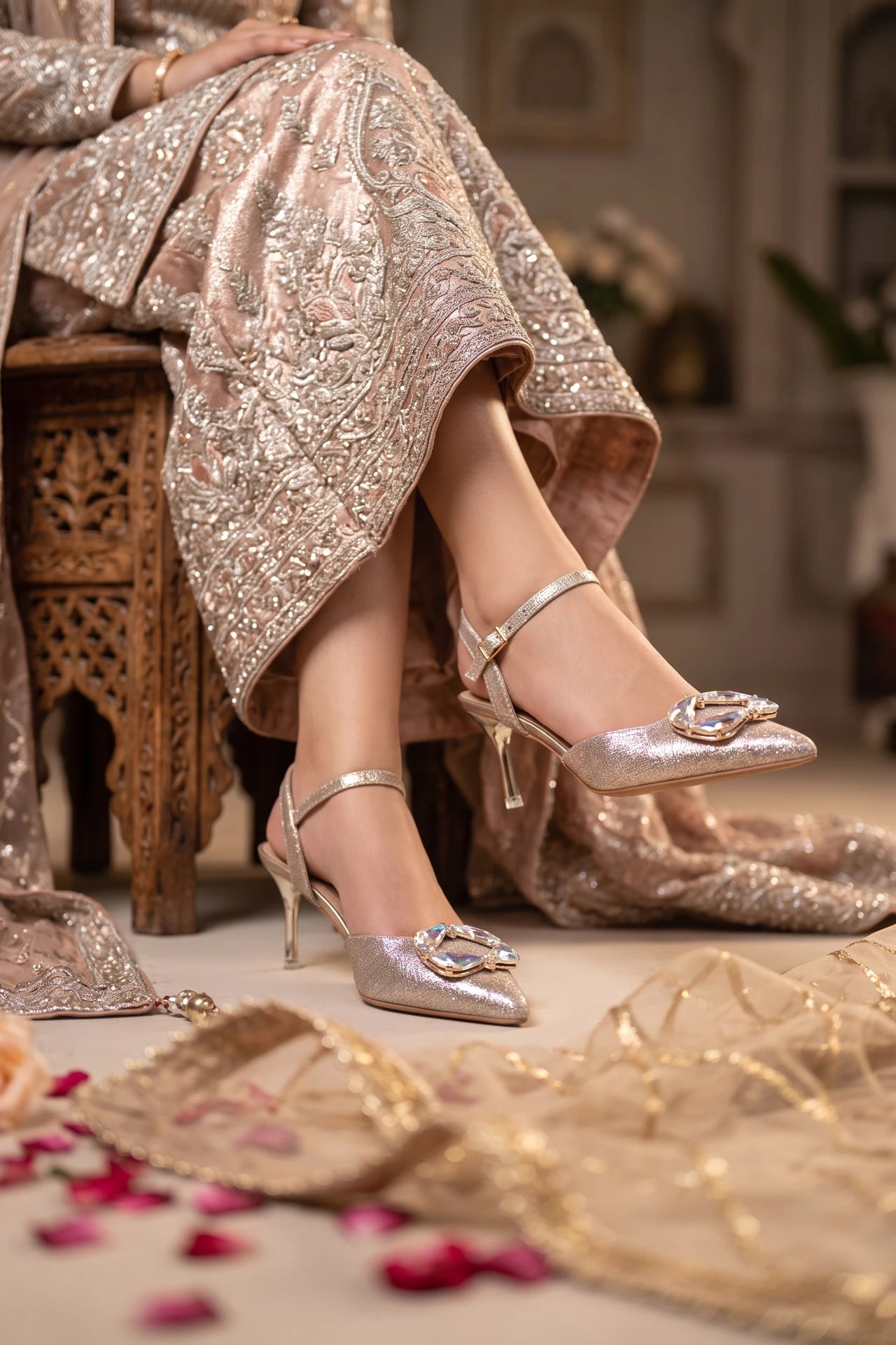 Bridal Court Shoes Golden 0450193
