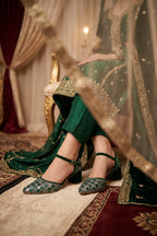 Bridal Court Shoes Green 0450100