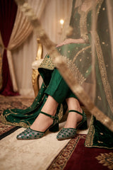 Bridal Court Shoes Green 0450100