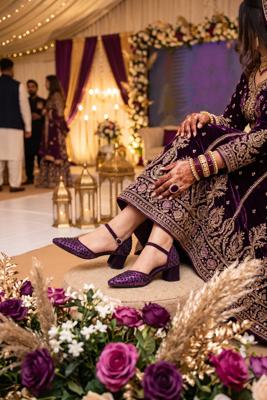 Bridal Court Shoes Purple 0450098
