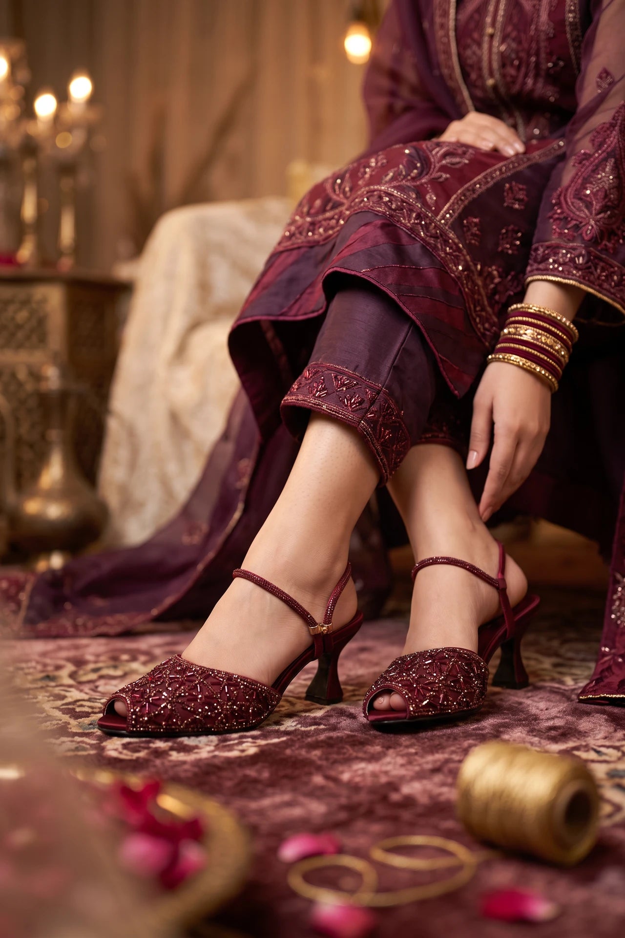 Bridal Court Shoes Red 0450096