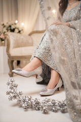 Bridal Court Shoes Silver 0450059