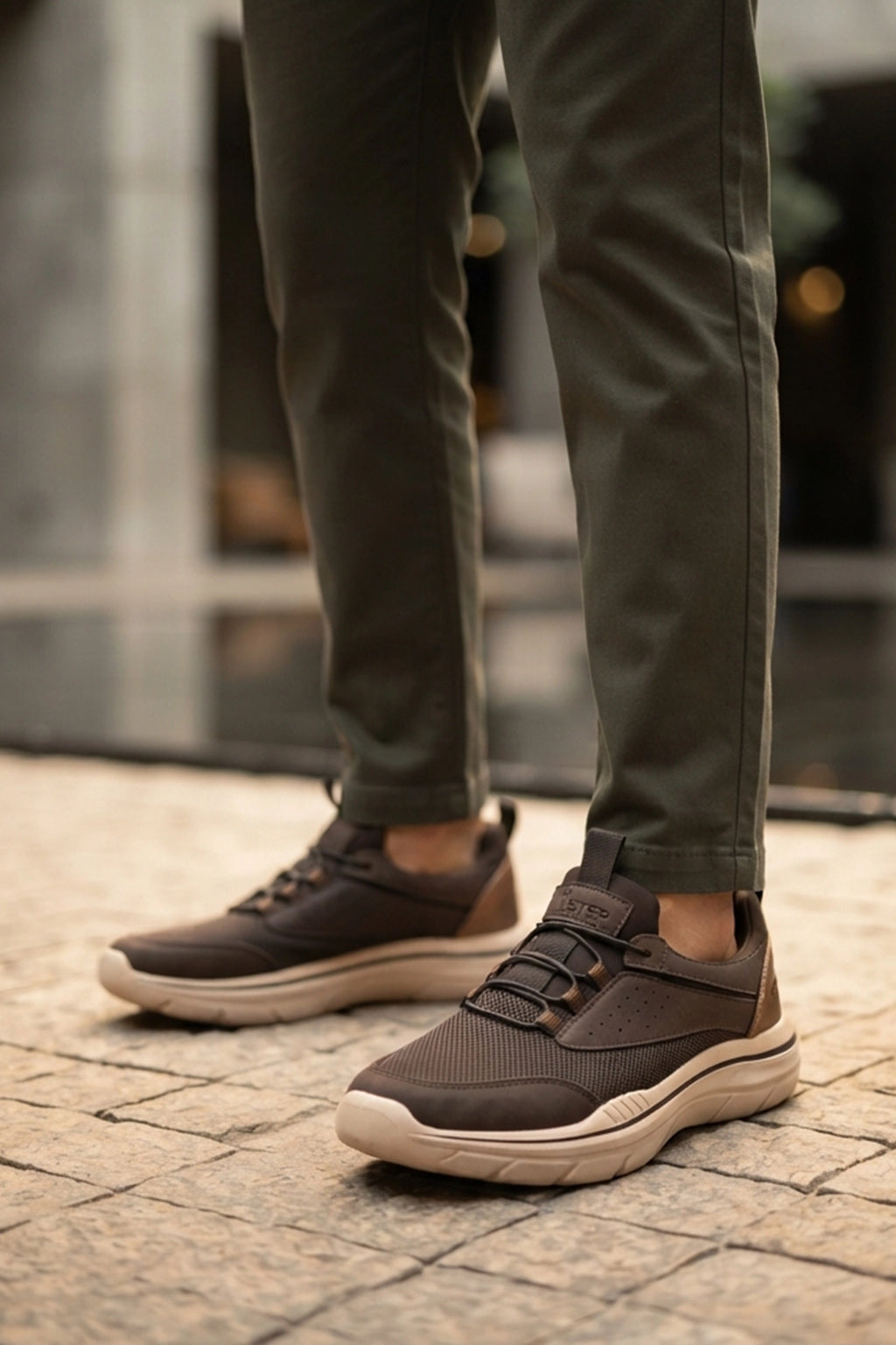 Brown Casual Sneakers Mens 0120571