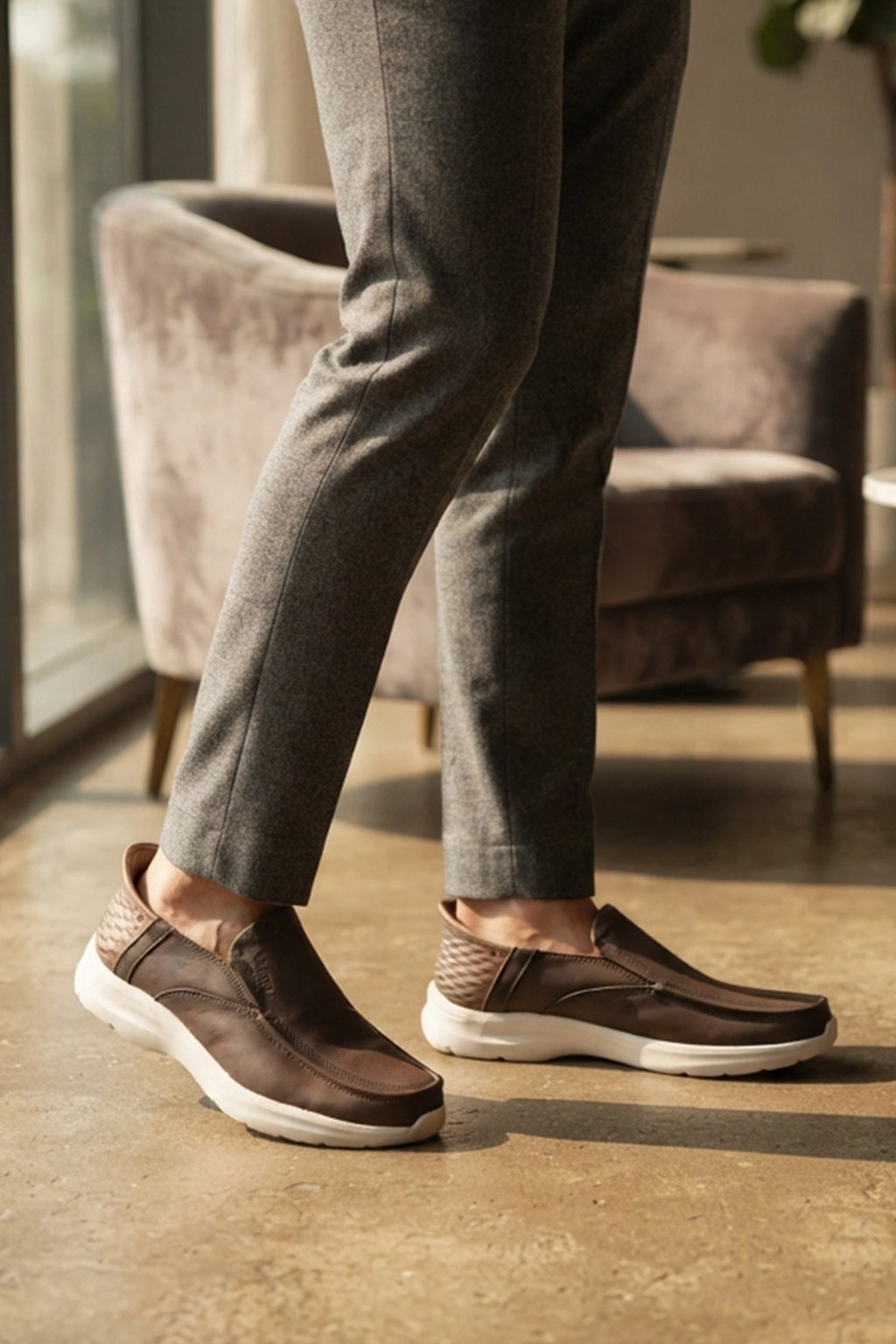 Brown Comfy Casual Shoes 0160540