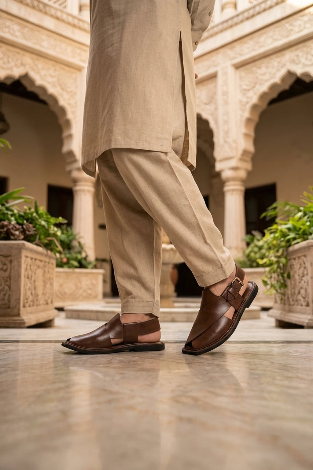 Brown Kaptan Peshawari Sandal 0141170