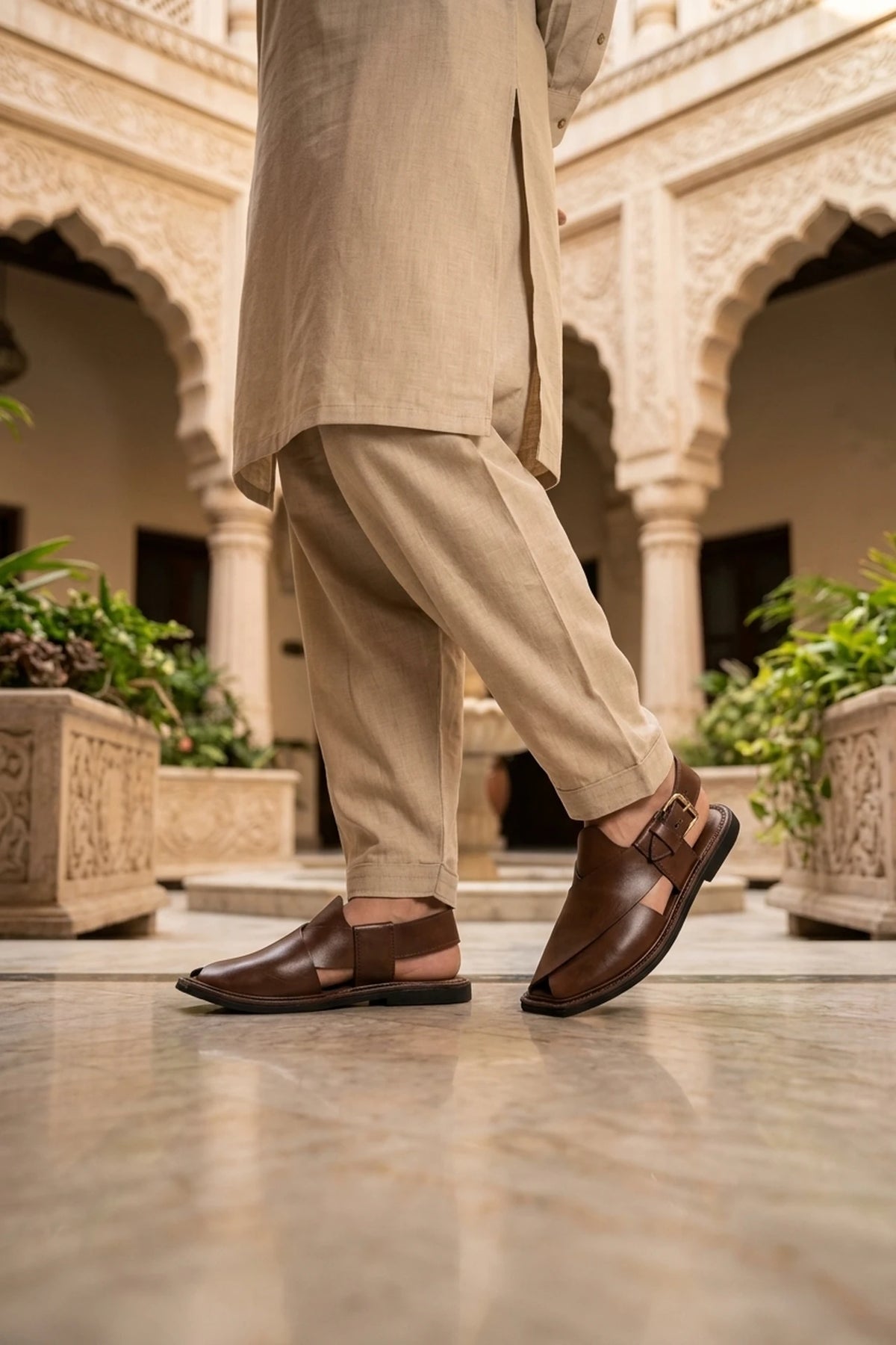 Brown Kaptan Peshawari Sandal 0141170