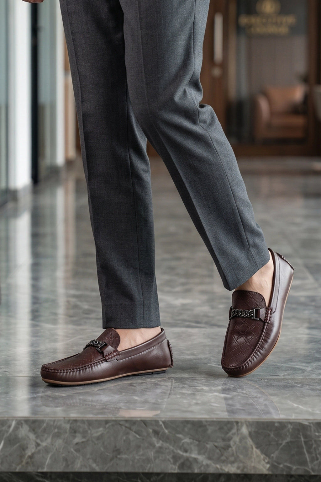 Brown Loafer Shoes 0130944