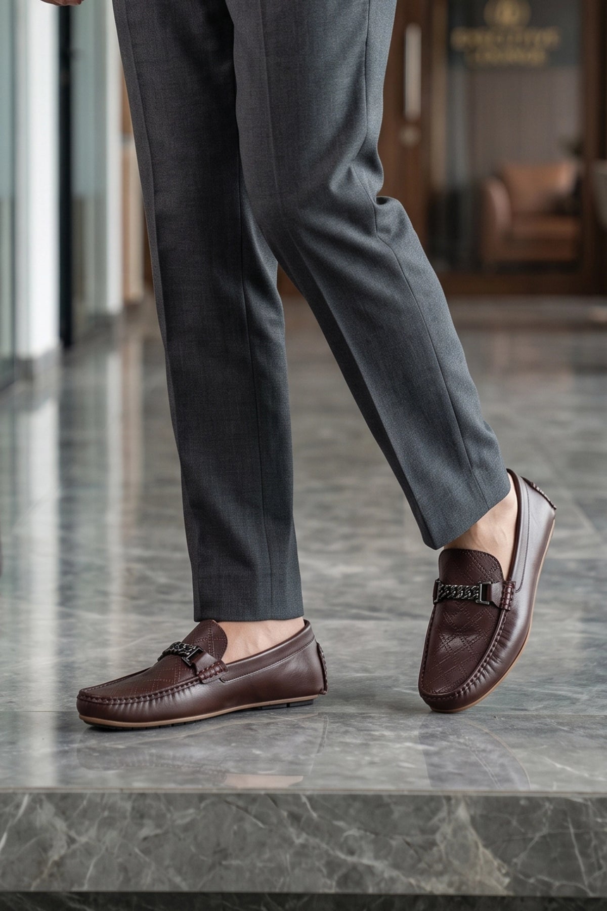 Brown Loafer Shoes 0130944