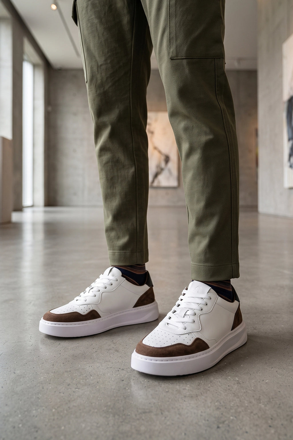 Brown Mens Sneakers 0120611