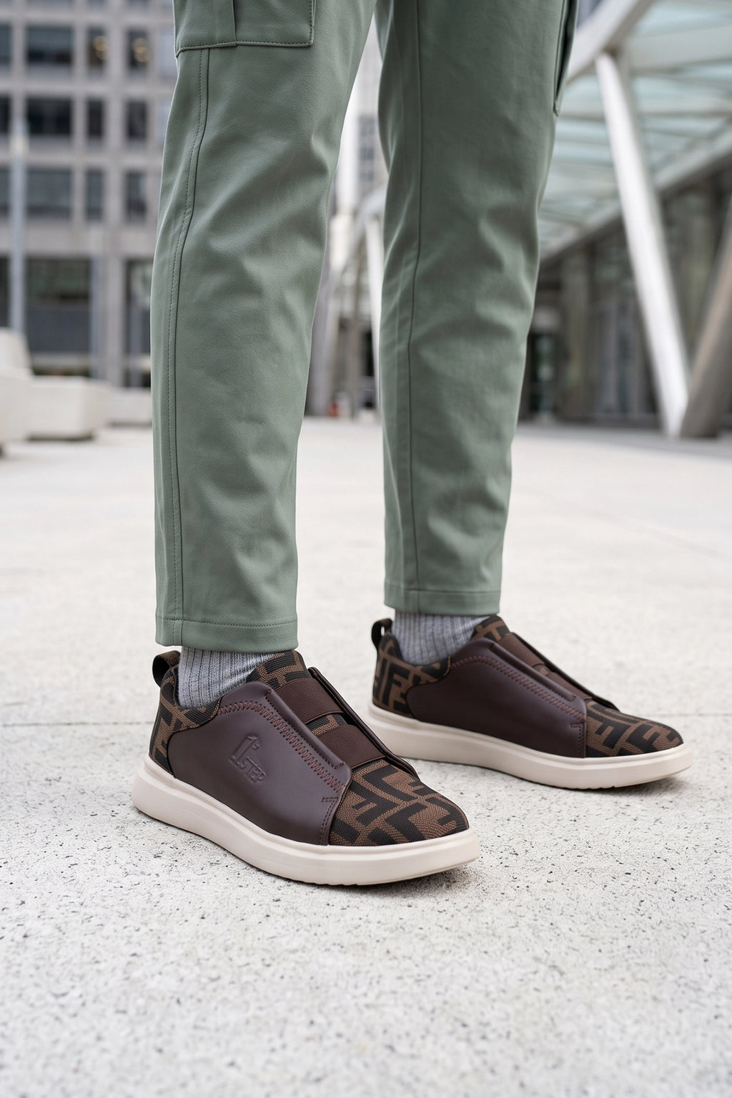 Brown Mens Sneakers Shoes 0120623