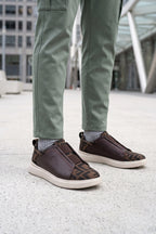 Brown Mens Sneakers Shoes 0120623