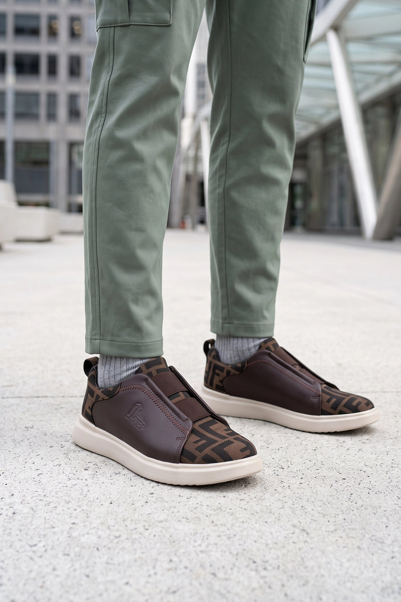 Brown Mens Sneakers Shoes 0120623