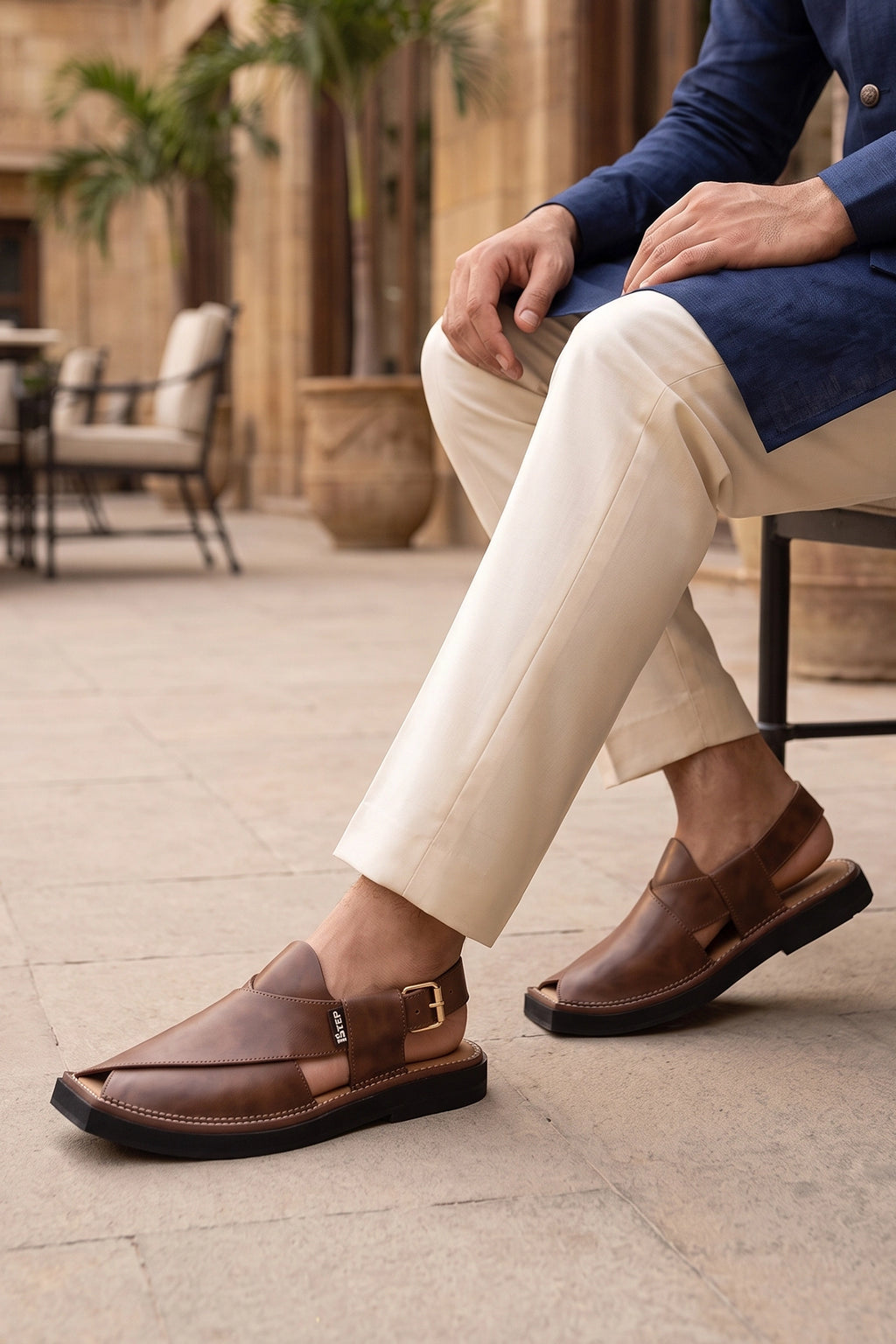 Brown Peshawari Chappal 0140750