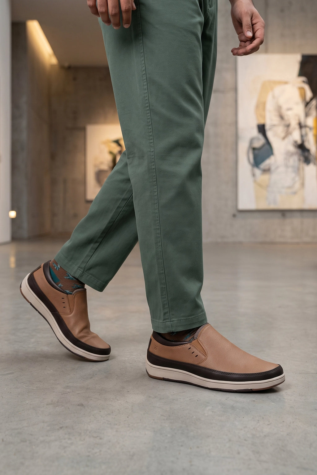 Brown Slip On Sneakers 0120606