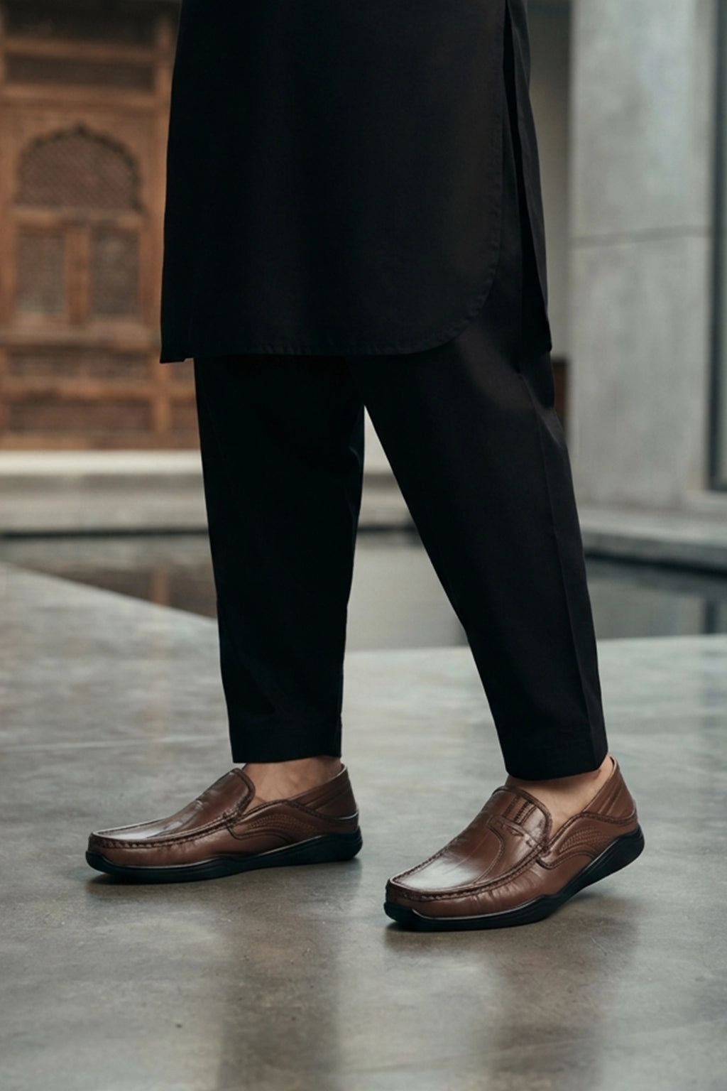 Brown Slip on Shoes 0160530