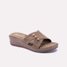Brown Comfy Casual Slippers