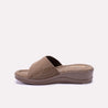 Brown Comfy Casual Slippers for Women