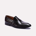 Brown Glossy Slip On Shoes 0111271