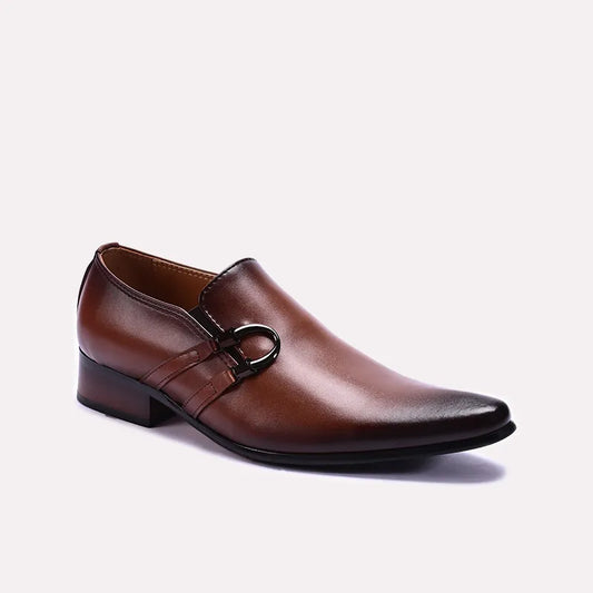 Brown Long Toe Dress Shoes 0111262