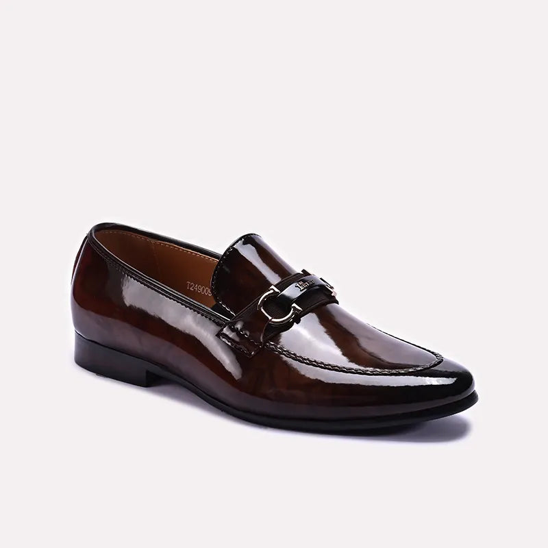 Brown Shiny Formal Shoes 0111276