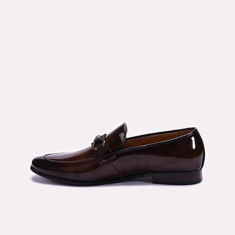 Brown Shiny Formal Shoes 0111276
