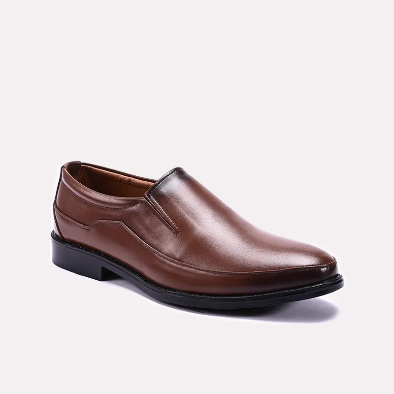 Brown Slip On Dress Shoes 0110703