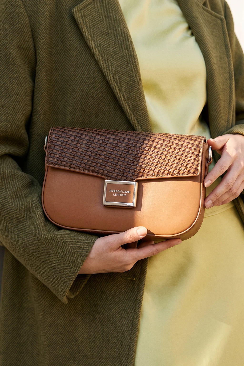 Casual Hand Bag Brown 0322295