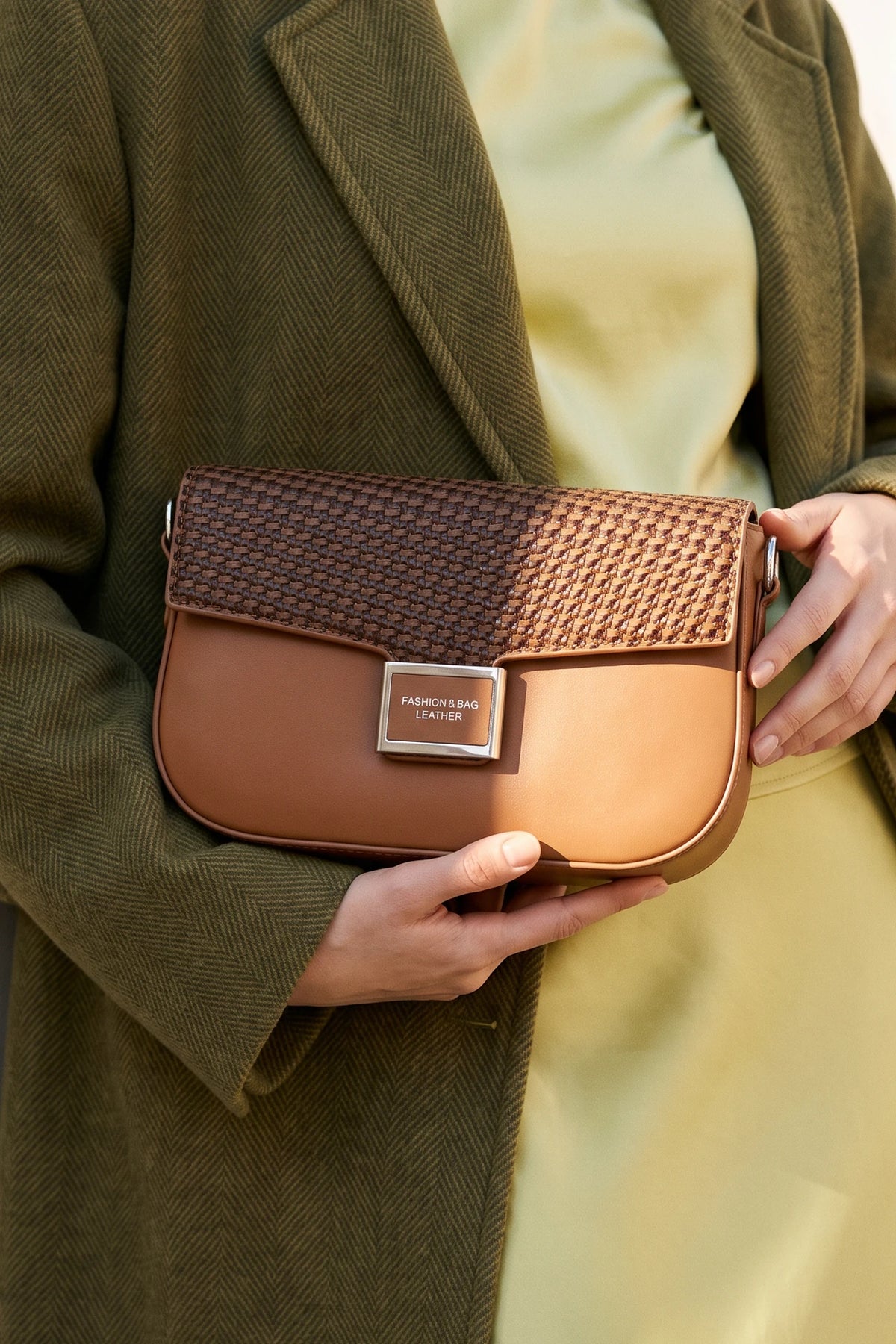 Casual Hand Bag Brown 0322295