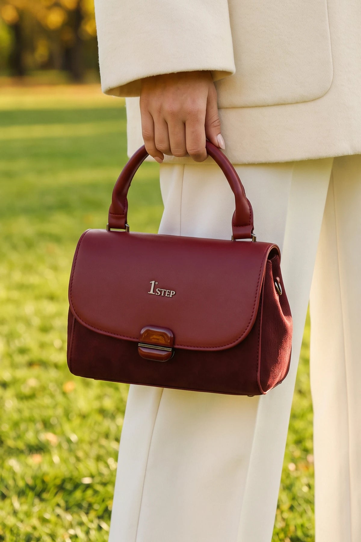 Casual Hand Bag Maroon 0322185