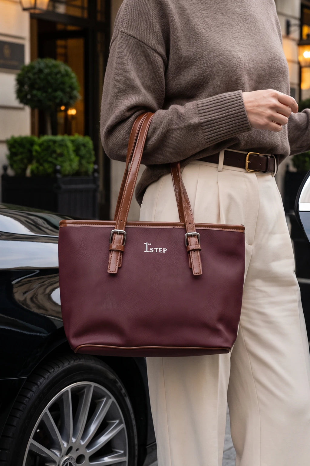 Casual Hand Bag Maroon 0322300