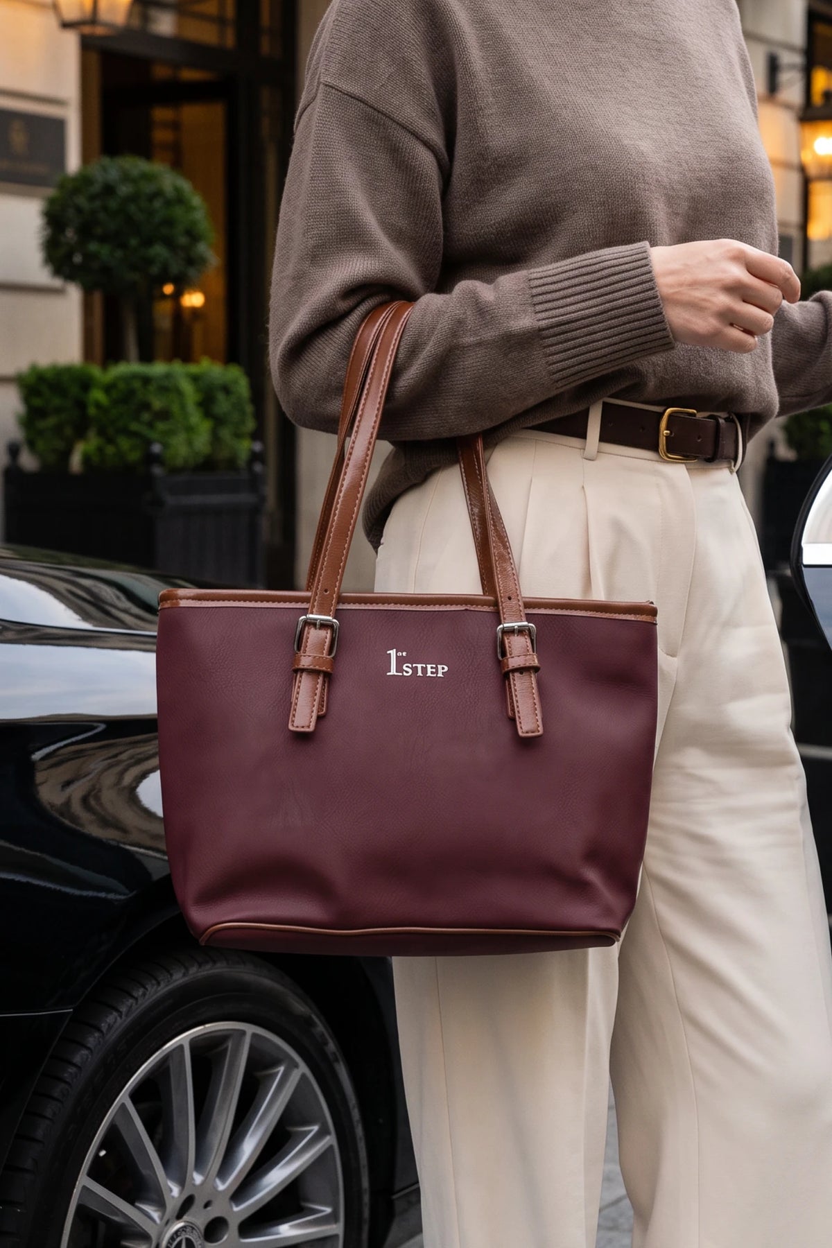 Casual Hand Bag Maroon 0322300